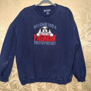 Big Dogs Navy Blue Crewneck Sweater